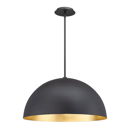 Modern Forms Yolo 1Lt 26" LED Pendant/3000K, Black/Gold Leaf - PD-55726-GL