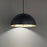 Modern Forms Yolo 1Lt 26" LED Pendant/3000K, Black/Gold Leaf