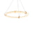 Modern Forms Clique 1 light 31" LED Pendant/3000K, Aged Brass - PD-56431-AB