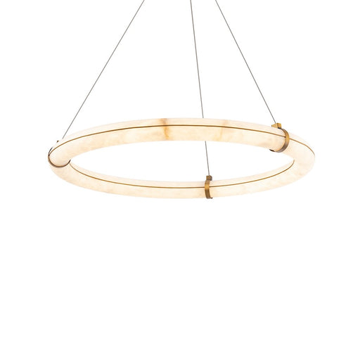 Modern Forms Clique 1 light 31" LED Pendant/3000K, Aged Brass - PD-56431-AB