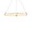 Modern Forms Clique 1 light 31" LED Pendant/3000K, Aged Brass