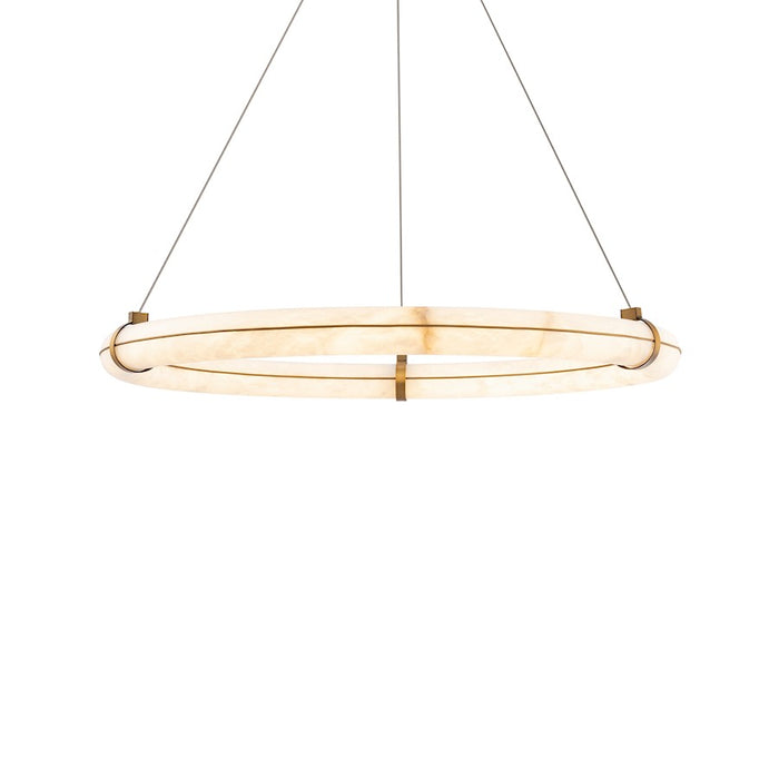 Modern Forms Clique 1 light 31" LED Pendant/3000K, Aged Brass