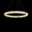 Modern Forms Clique 1 light 31" LED Pendant/3000K, Aged Brass