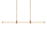 Modern Forms Clique 1Lt 48" LED Linear Pendant, Brass/Alabaster