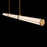 Modern Forms Clique 1Lt 48" LED Linear Pendant, Brass/Alabaster