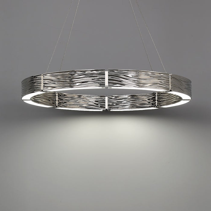 Modern Forms Zelda 12Lt 29" LED Chandelier/3000K, Polished Nickel