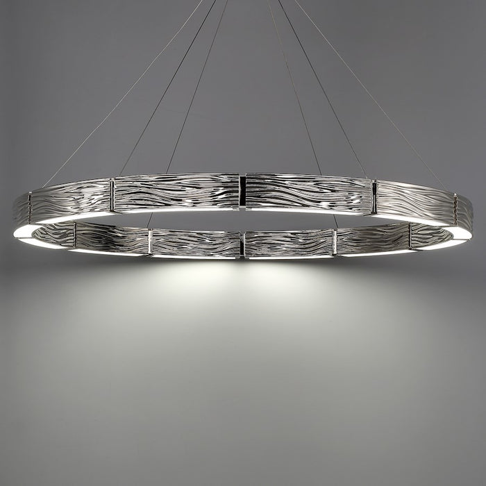 Modern Forms Zelda 12Lt 48" LED Chandelier/3000K, Polished Nickel