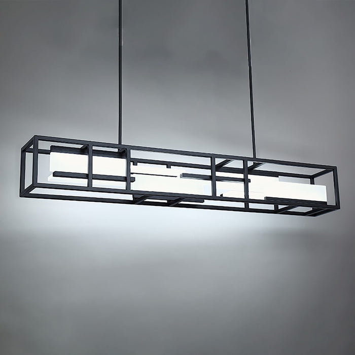 Modern Forms Memory 1 Light 56" LED Linear Pendant/3000K, Black