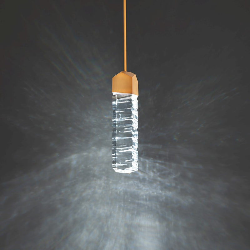 Modern Forms Juliet 15" LED Pendant/3500K/K-9 Faceted Crystal, BS
