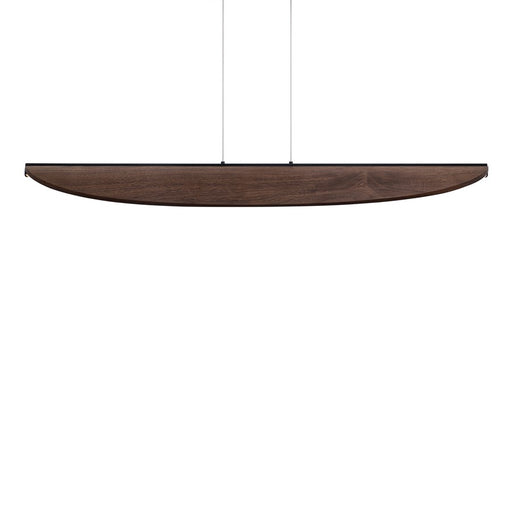 Modern Forms Kiefer 48" LED Linear Pendant, Black/Walnut/Brown