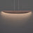 Modern Forms Kiefer 48" LED Linear Pendant, Black/Walnut/Brown