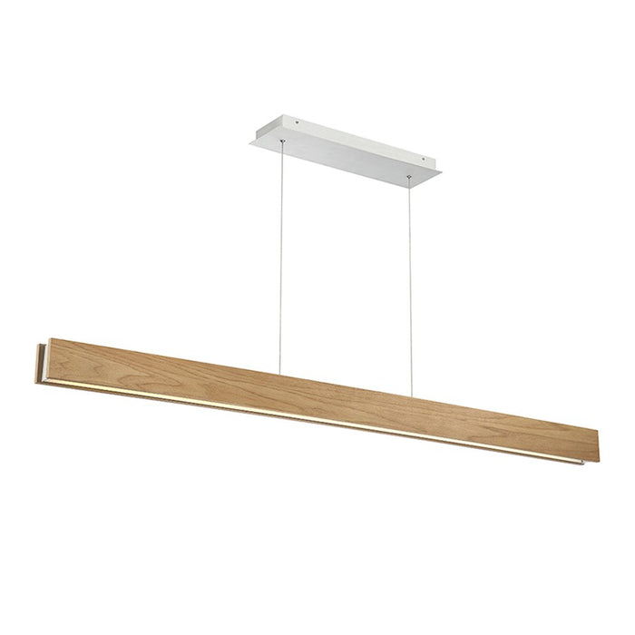 Modern Forms Drift 1 Light 56" LED Linear Pendant/3000K, Walnut - PD-58756-WAL