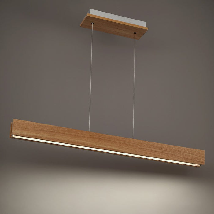 Modern Forms Drift 1 Light 56" LED Linear Pendant/3000K, Walnut