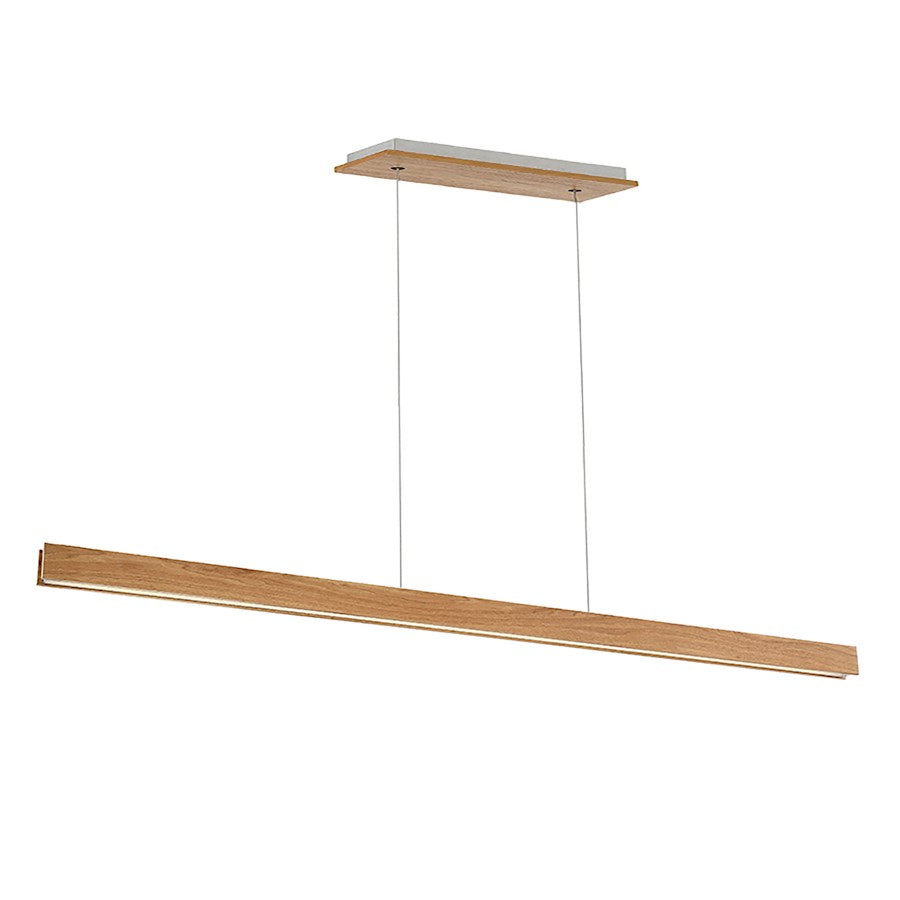 Modern Forms Drift 1 Light 84" LED Linear Pendant/3000K, Walnut - PD-58784-WAL