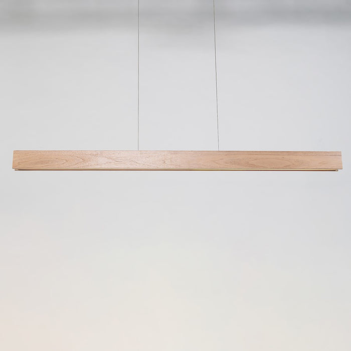 Modern Forms Drift 1 Light 84" LED Linear Pendant/3000K, Walnut