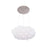 Modern Forms Fluffy 1 Light 22" LED Pendant 3000K, Brushed Nickel - PD-59922-BN