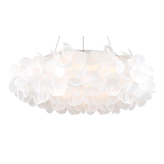 Modern Forms Fluffy 1 Light 33" LED Pendant 3000K, Brushed Nickel - PD-59933-BN