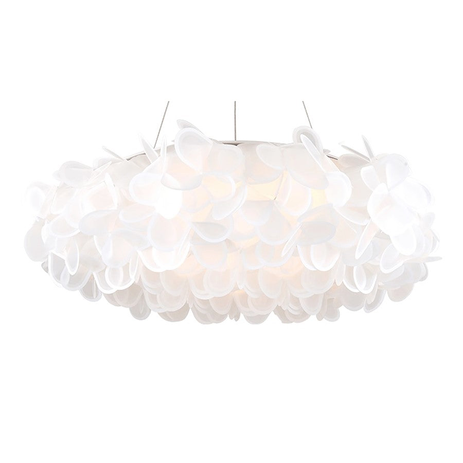 Modern Forms Fluffy 1 Light 33" LED Pendant 3000K, Brushed Nickel - PD-59933-BN