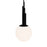Modern Forms Sybil 10" LED Mini-Pendant/3000K, BK NK/Opal - PD-60510-30-NB