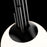 Modern Forms Sybil 10" LED Mini-Pendant, 3500K, BK Nickel/Opal