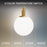 Modern Forms Sybil 1Lt 14" LED Pendant, 3000K, Aged Brass/Opal