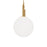 Modern Forms Sybil 1Lt 14" LED Pendant, 3500K, Aged Brass/Opal