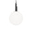 Modern Forms Sybil 1Lt 14" LED Pendant, Black Nickel/Opal