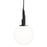 Modern Forms Sybil 1Lt 14" LED Pendant, Black Nickel/Opal