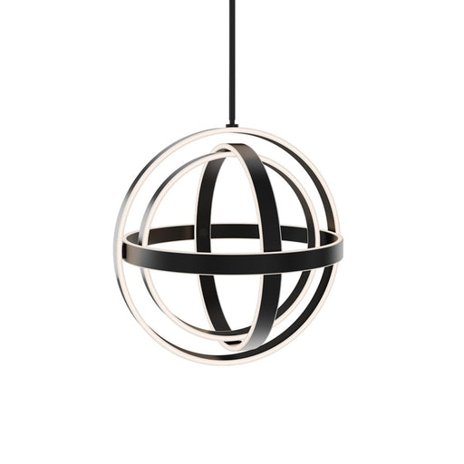Modern Forms Kinetic 1Lt 18" LED Pendant, Black/White - PD-61718-BK