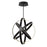 Modern Forms Kinetic 1Lt 28" LED Adj Chandelier/3500K, Black