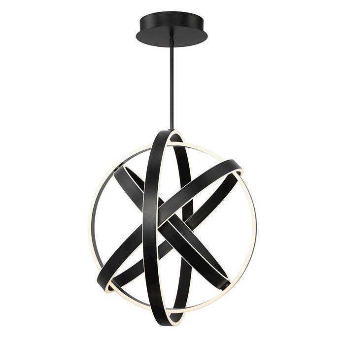 Modern Forms Kinetic 1Lt 28" LED Adj Chandelier/3500K, Black