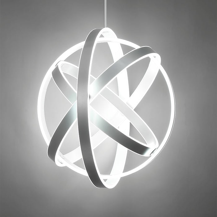 Modern Forms Kinetic 1Lt 28" LED Adj Chandelier/3500K, Titanium