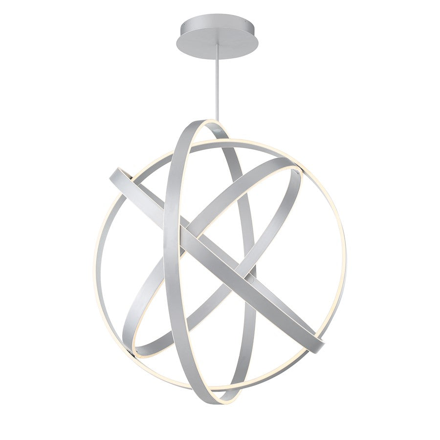 Modern Forms Kinetic 1Lt 38" LED Adj Chandelier/3500K, Titanium - PD-61738-TT