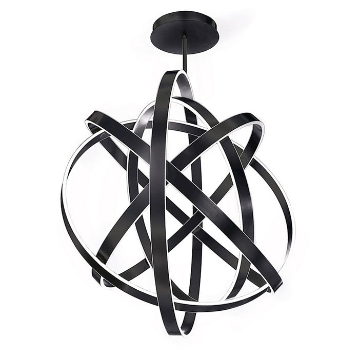 Modern Forms Kinetic 1Lt 60" LED Adj Chandelier/3500K, Black - PD-61760-BK