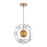 Modern Forms Cymbal 1Lt 14" LED Round Pendant/3000K, Brass