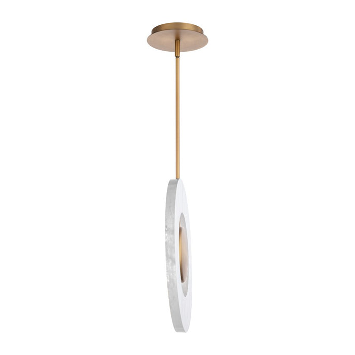 Modern Forms Cymbal 1Lt 14" LED Round Pendant/3000K, Brass