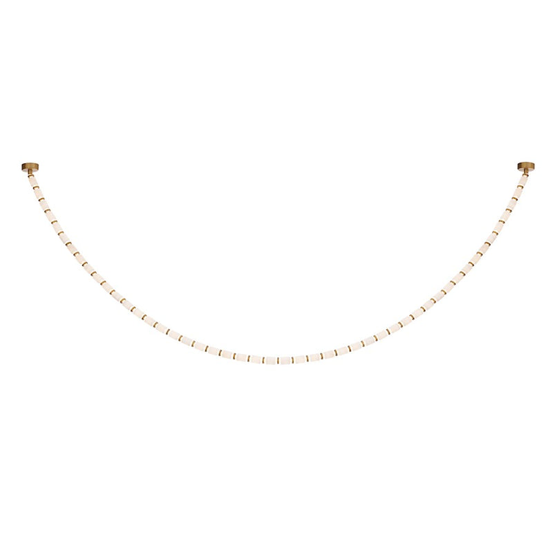 Modern Forms Entice 48Lt 240" LED Pendant 4000K, Brass/Canopy - PD-62448IC-40-AB