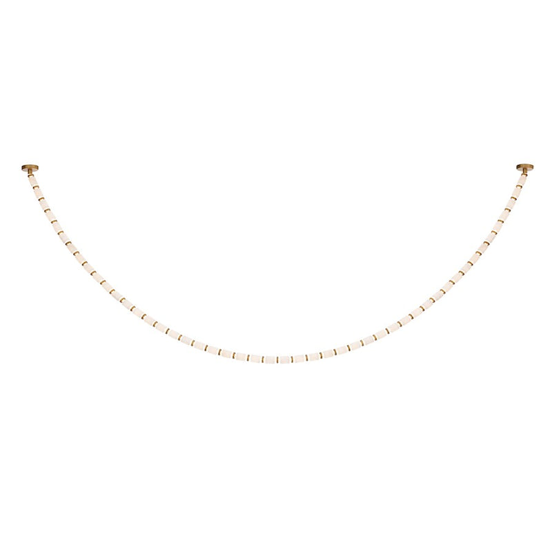Modern Forms Entice 48Lt 240" LED Pendant/3500K, Brass/Remote - PD-62448RE-35-AB