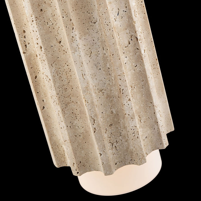 Modern Forms Caviar 7" LED Mini-Pendant, 2700K, Beige/Brass