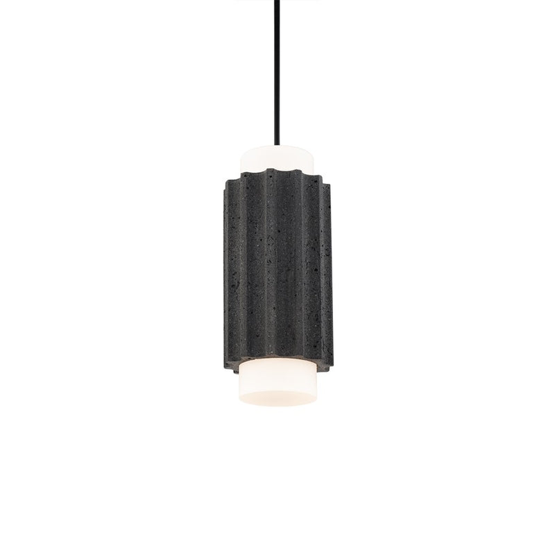 Modern Forms Caviar 7" LED Mini-Pendant/3000K, Bassalt/Black - PD-62516-30-BV-BK
