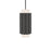 Modern Forms Caviar 7" LED Mini-Pendant, 3000K, Bassalt/Black