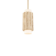 Modern Forms Caviar 7" LED Mini-Pendant/3000K, BG/BR/BG - PD-62516-30-WV-AB