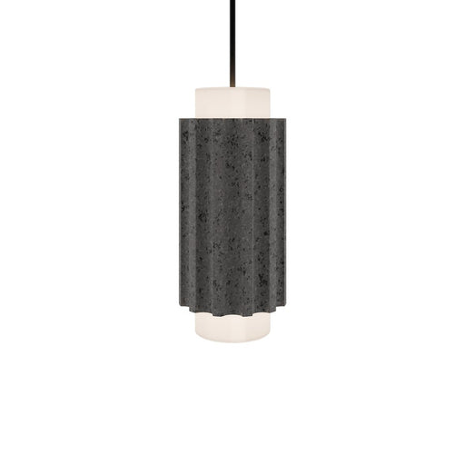 Modern Forms Caviar 1Lt 7" LED Mini-Pendant, Bassalt/Black
