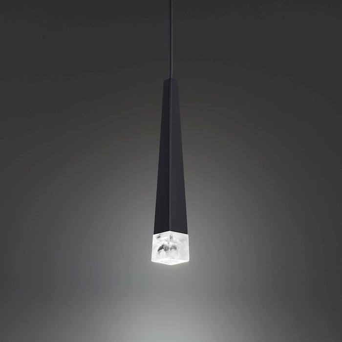 Modern Forms Harper 1 Light 14" LED Mini Pendant/3000K, Black