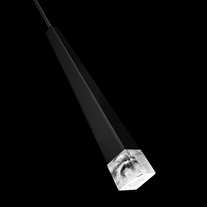 Modern Forms Harper 1 Light 14" LED Mini Pendant/3000K, Black