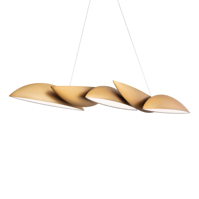 Modern Forms Sydney 5Lt 56" LED Linear Pendant/3000K, Brass - PD-64256-AB