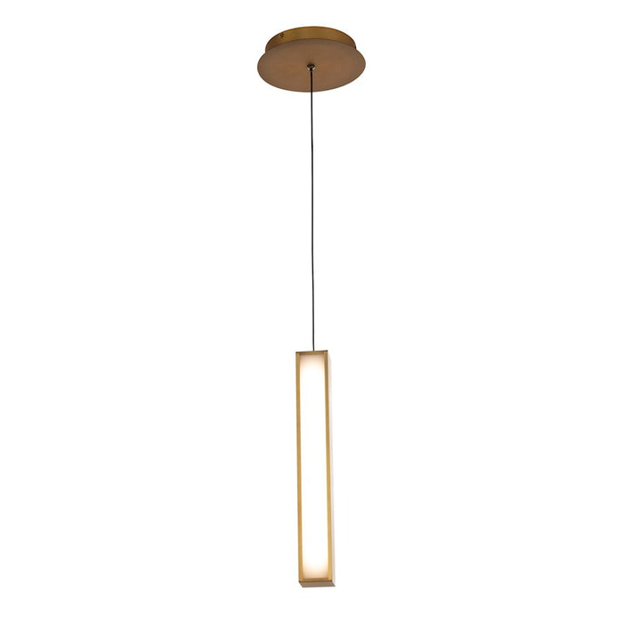 Modern Forms Chaos 1Lt 14" LED 1Lt Pendant/3000K, Brass - PD-64814-AB