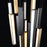 Modern Forms Chaos LED 15Lt RD Pendant/3000K, Black/Brass