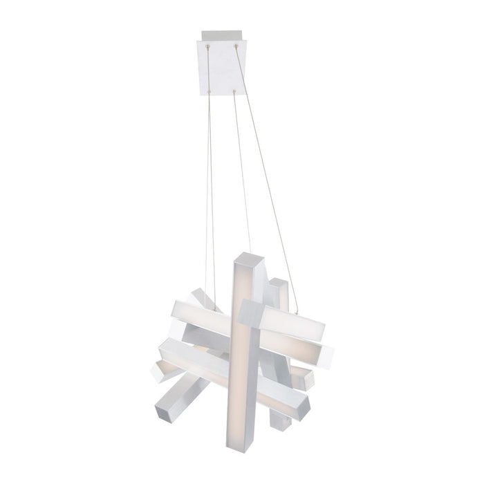 Modern Forms Chaos 11Lt 48" LED Linear Chandelier/3000K, Aluminum