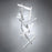 Modern Forms Chaos 15Lt 75" LED Vert Chandelier/3000K, Aluminum